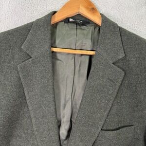 Jos. A. Bank Blazer Jacket Mens 46L Olive Green Camel Hair Classic‎ EUC Preppy